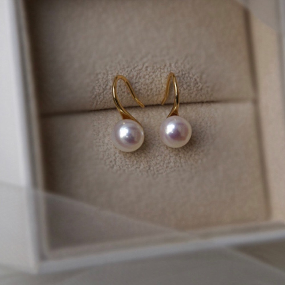 Elegant White Pearl Dangle Drop Earrings for Women,Pearl Earrings - Picture 1 of 4